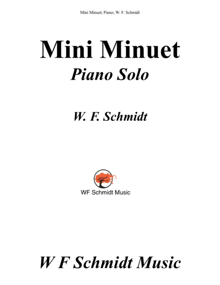 Free Sheet Music Mini Minuet