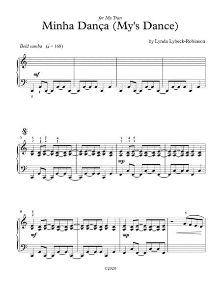 Free Sheet Music Minjas Dancas My Dance