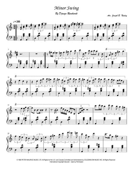 Minor Swing Sheet Music