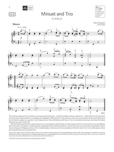 Minuet And Trio Grade 4 List A3 From The Abrsm Piano Syllabus 2021 2022 Sheet Music