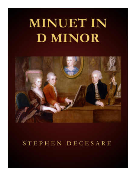 Minuet In D Minor Sheet Music