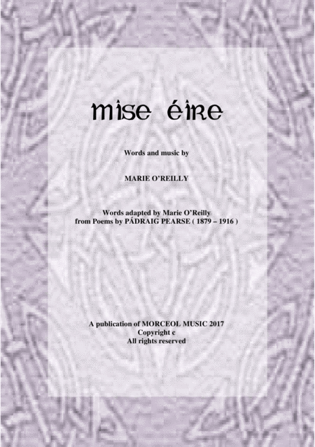 Free Sheet Music Mise Ire Satb