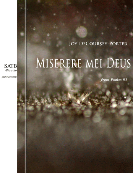 Free Sheet Music Miserere Mei Deus