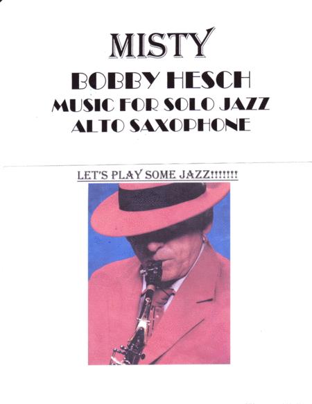 Misty For Solo Jazz Alto Saxophone Sheet Music