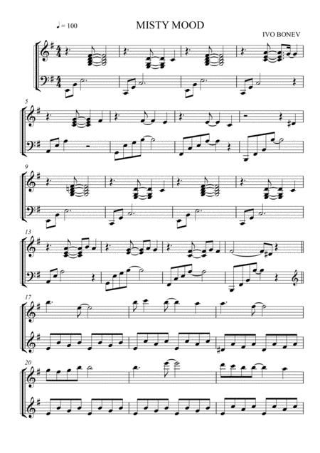 Misty Mood Sheet Music