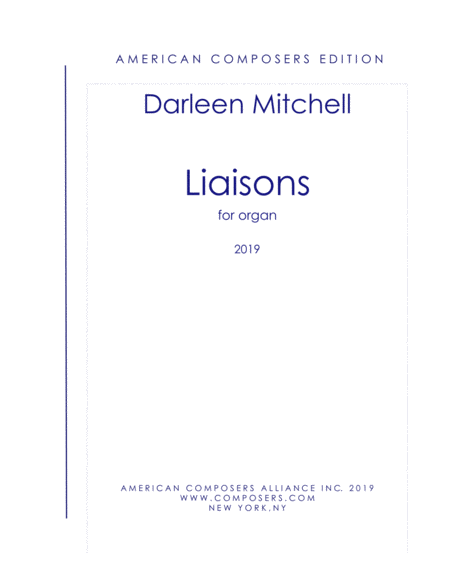 Mitchell Liaisons For Organ Sheet Music