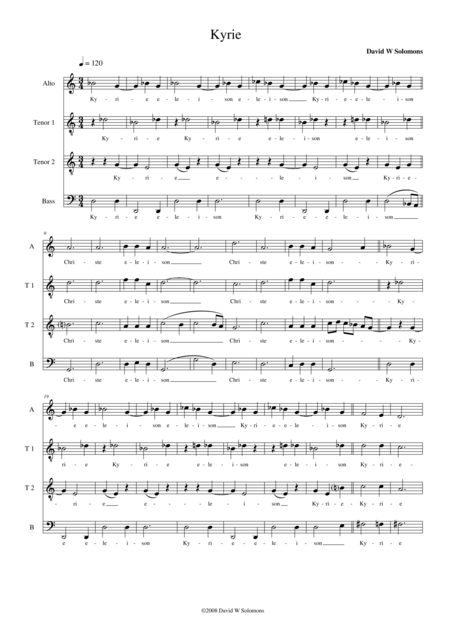 Modal Mass Attb Sheet Music