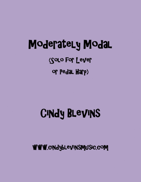 Free Sheet Music Moderately Modal An Original Solo For Lever Or Pedal Harp From My Book Mood Swings