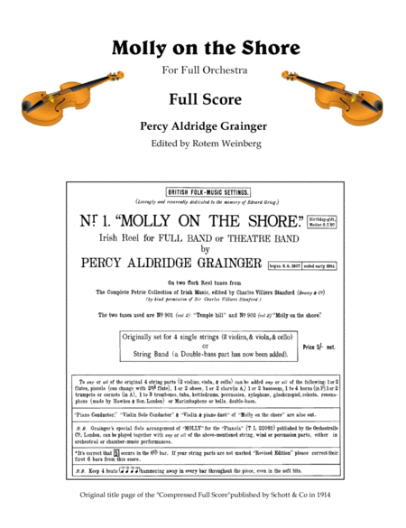 Molly On The Shore Full Score For Full Orchestra Sheet Music