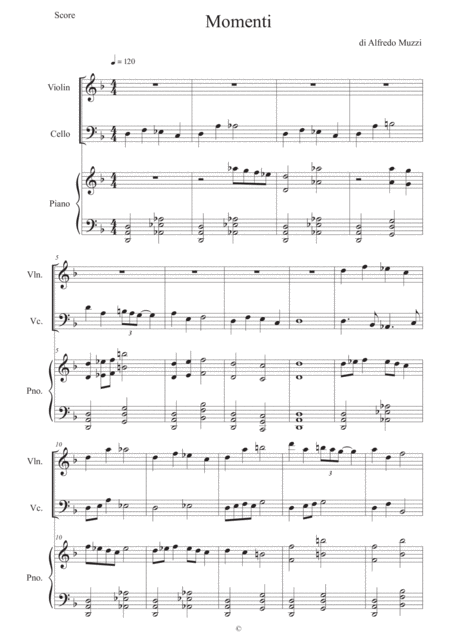 Momenti Sheet Music