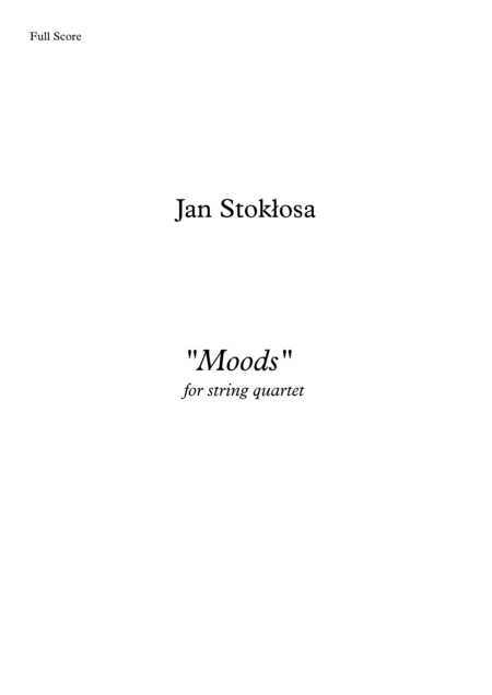 Free Sheet Music Moods For String Quartet