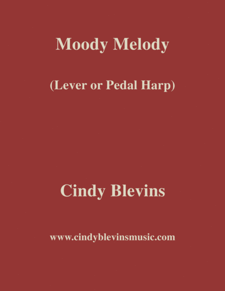 Moody Melody An Original Solo For Lever Or Pedal Harp From My Harp Book Hourglass Sheet Music