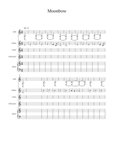 Free Sheet Music Moonbow