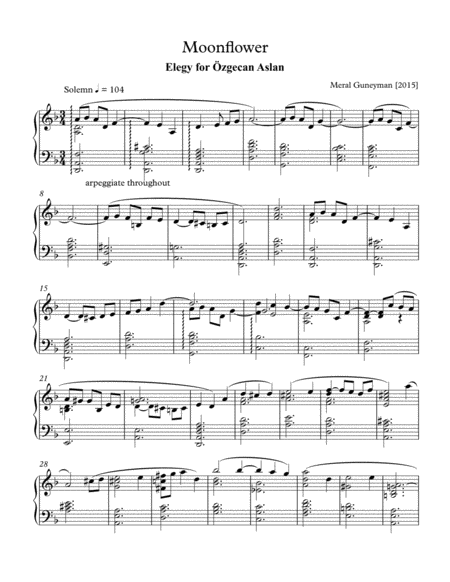 Moonflower Sheet Music