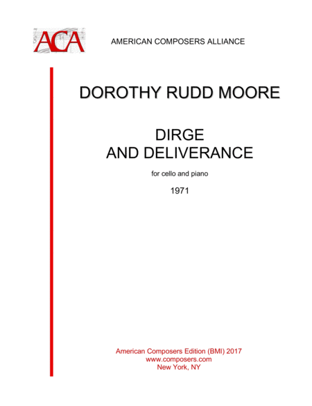 Free Sheet Music Moore Dirge And Deliverance