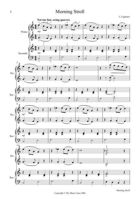 Morning Stroll Sheet Music