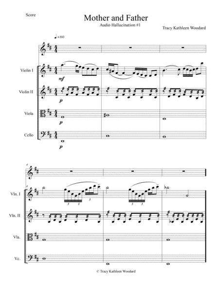 Free Sheet Music Mother And Father Audio Hallucination 1