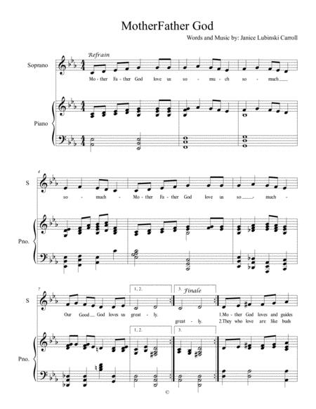 Motherfather God Sheet Music