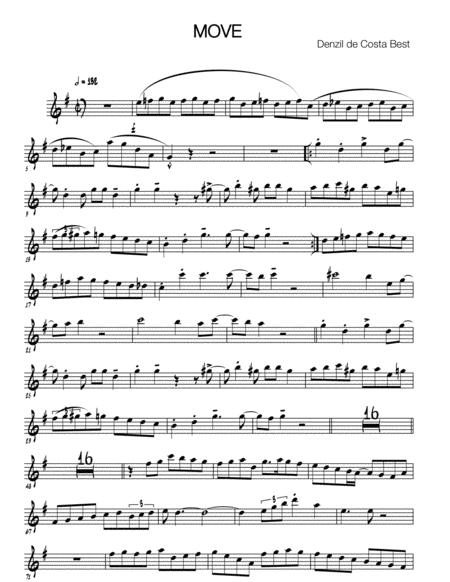 Free Sheet Music Move Alto Sax