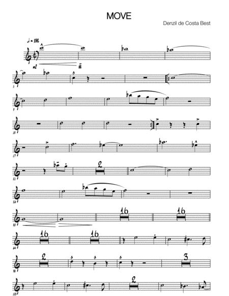 Free Sheet Music Move Tenor Sax