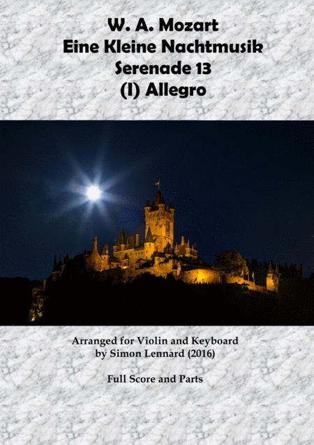 Free Sheet Music Mozart Eine Kleine Nachtmusik Allegro