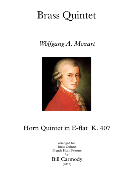 Free Sheet Music Mozart Horn Quintet K 407 Horn Feature 3 Mvts