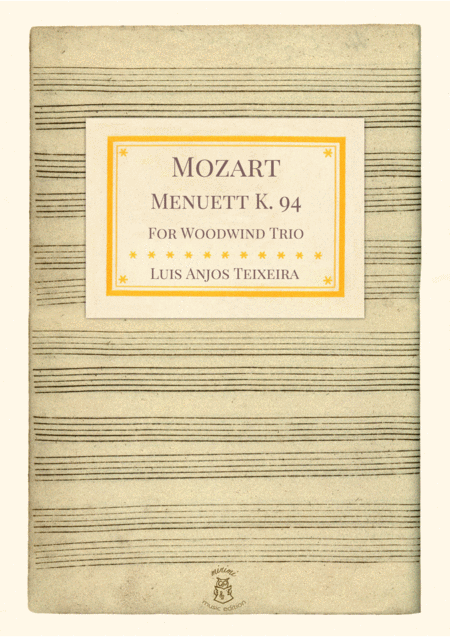 Mozart Minuet K 94 For Woodwind Trio Sheet Music