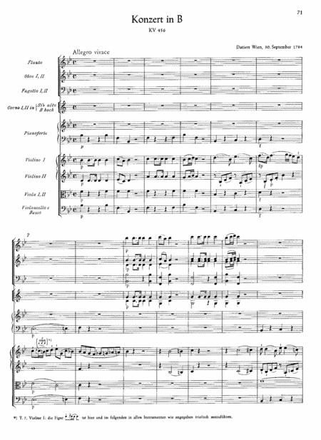 Mozart Piano Concerto No 18 In B Major K 456 Full Complete Version Sheet Music