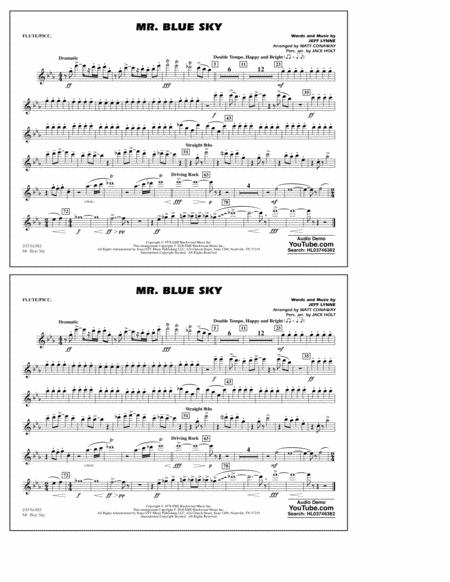 Mr Blue Sky Arr Matt Conaway Flute Piccolo Sheet Music