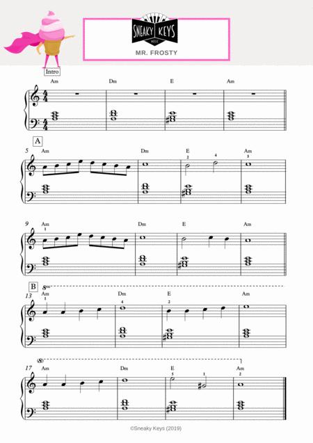 Free Sheet Music Mr Frosty