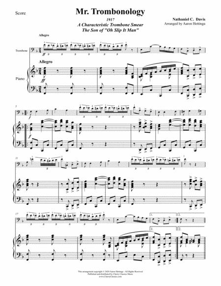 Free Sheet Music Mr Trombonology For Trombone And Piano