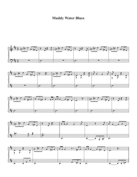 Muddy Water Blues Sheet Music