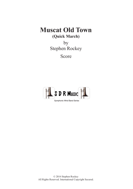 Muscat Old Town Quick March Wind Band Sheet Music