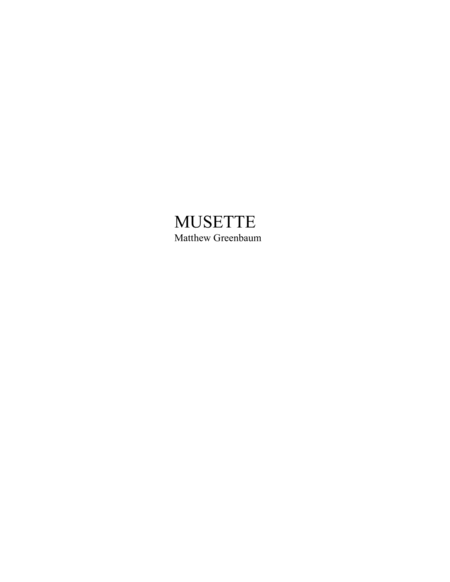 Musette 2017 Sheet Music