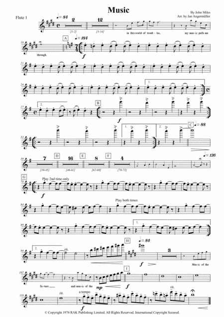 Music Easy Play Along For Flute Sheet Music