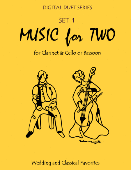 Free Sheet Music Music For Two Wedding Classical Favorites For Clarinet Cello Or Bassoon Set 1