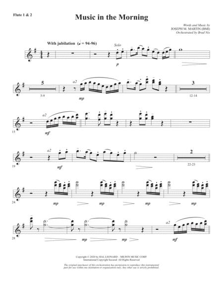 Music In The Morning Flute 1 2 Sheet Music