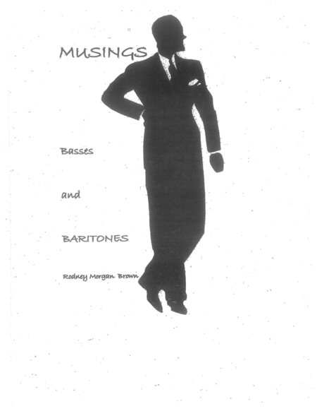 Free Sheet Music Musings For Basses And Baritones