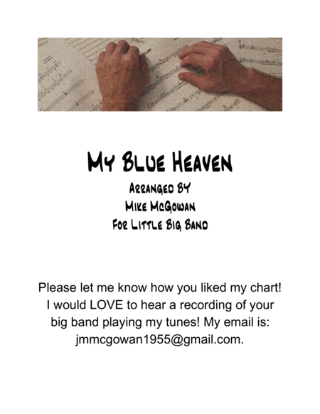 Free Sheet Music My Blue Heaven