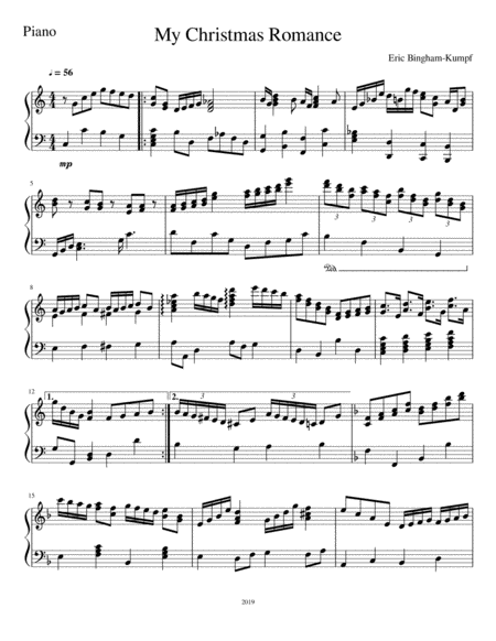 My Christmas Romance Sheet Music