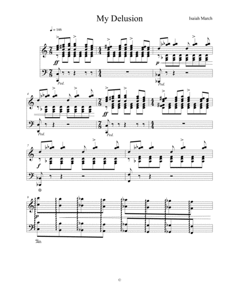 Free Sheet Music My Delusion