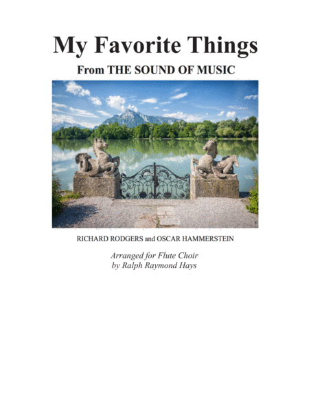 My Favorite Things For Flute Choir Sheet Music