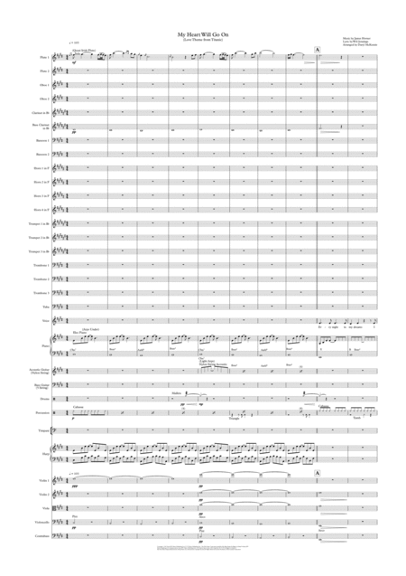 Free Sheet Music My Heart Will Go On Love Theme From Titanic Female Vocal With Pops Orchestra Key Of E With Change To Ab