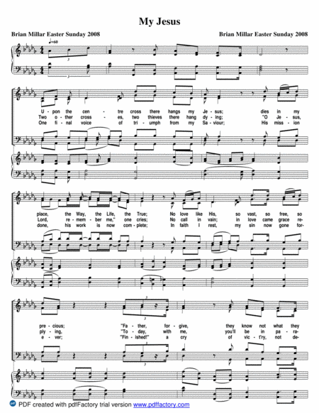 My Jesus Sheet Music