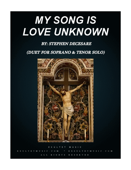 Free Sheet Music My Song Is Love Unknown Duet For Soprano And Tenor Solo