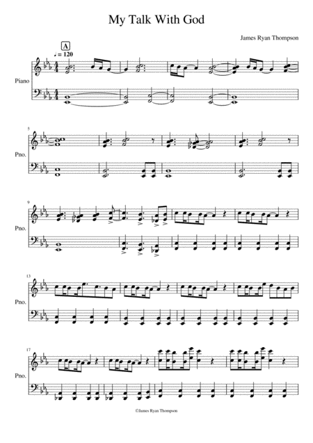 My Talk With God Sheet Music