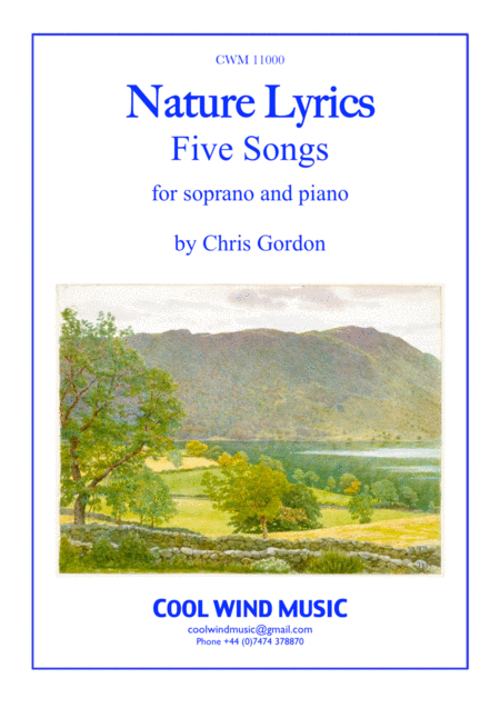 Nature Lyrics 5 Songs For Soprano And Piano Sheet Music