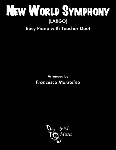 Free Sheet Music New World Symphony Largo Easy Piano With Duet