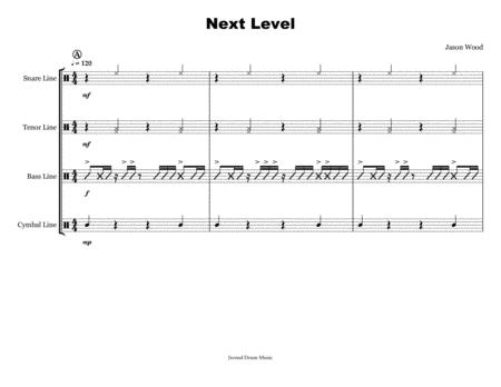 Free Sheet Music Next Level Drumline Cadence