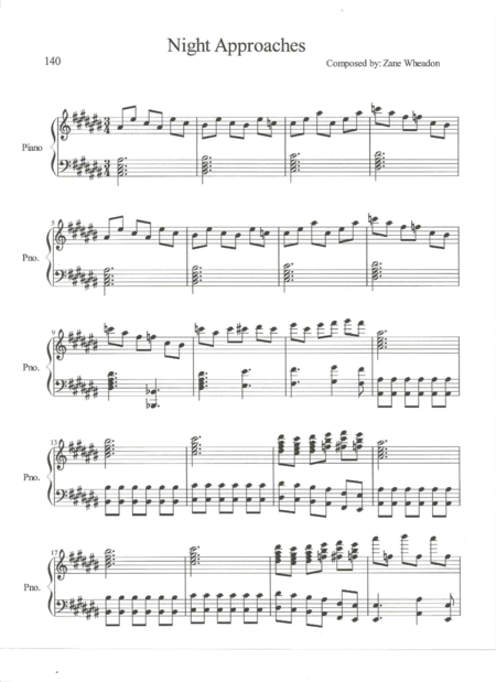 Night Approaches Sheet Music